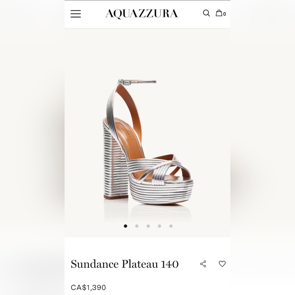 NEW Aquazurra Sundance Plateau